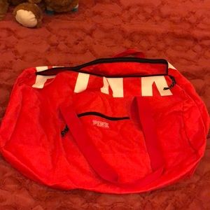 Pink Victoria secret duffel bag